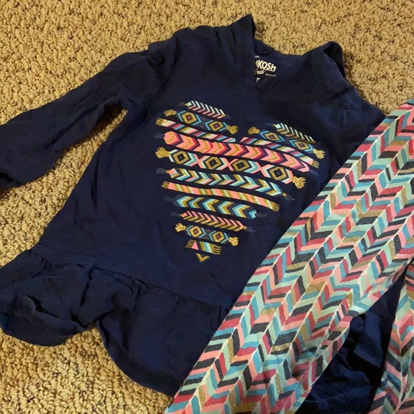 Matching outfit girls 2T oshkosh - Picture 2 of 4